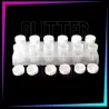 12 Pots Reliés Vides 20 ml | Accessoires Paillettes | Glitter Tattoo Spain