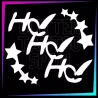 Plantilla tatuaje – Ho Ho Ho 5 cm