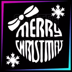 Plantilla tatuaje – Merry Christmas 5,7 cm