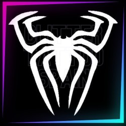 Plantilla de araña estilo Spiderman de 5 cm para tatuajes temporales de purpurina, pintura corporal, aerógrafo y henna.