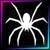 Plantilla de araña de 5 cm para tatuajes temporales de purpurina, pintura corporal, aerógrafo y henna.