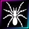 Plantilla de araña de 6 cm para tatuajes temporales de purpurina, pintura corporal, aerógrafo y henna.