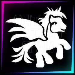 My little unicorn stencil, 6 cm tall, for temporary tattoos using glitter, body paint, airbrush and henna.