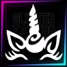 Cuerno de unicornio 6 cm alto | Plantilla 3 capas tatuajes temporales