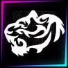Plantilla Cara de Tigre de 6,5 cm de alto para tatuajes temporales de purpurina, pintura corporal, aerógrafo y henna.