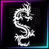 Chinese Dragon stencil, 11.5 × 8.2 cm, for temporary tattoos using glitter, body paint, airbrush and henna.