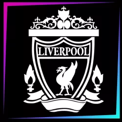 Liverpool 8.1 cm tall | 3-layer stencil for temporary tattoos