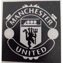 Plantilla Manchester United 7 x 5,5 cm para tatuajes temporales de purpurina, pintura corporal, aerógrafo y henna.