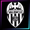 Plantilla Valencia 8 x 5 cm para tatuajes temporales de purpurina, pintura corporal, aerógrafo y henna.