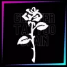 Plantilla Rosa 7 cm de alto para tatuajes temporales de purpurina, pintura corporal, aerógrafo y henna.