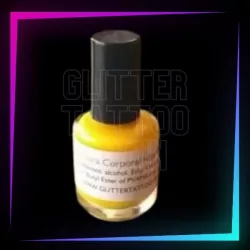 Pintura corporal amarilla para aplicación con pincel, hipoalergénica y resistente al agua.
