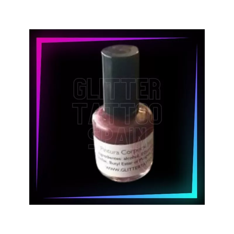 Pintura corporal Rosa Ciruela para aplicación con pincel, hipoalergénica y resistente al agua.
