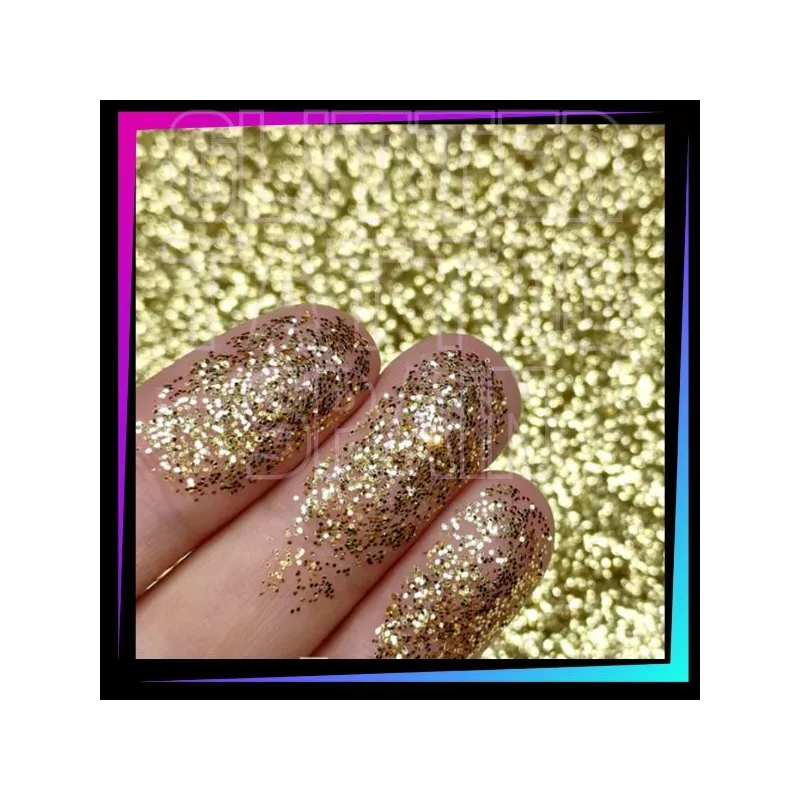 Gold 008 Hex Cosmetic Glitter | Glitter for glitter tattoos