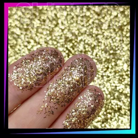 Gold 008 Hex Cosmetic Glitter | Glitter for glitter tattoos