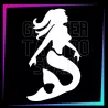 Plantilla Ariel – Tatuaje temporal glitter 7,9 cm | Glitter Tattoo Spain
