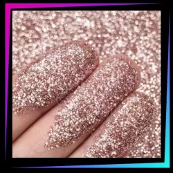 Copper 008 Hex cosmetic glitter for glitter tattoos and face or body makeup.