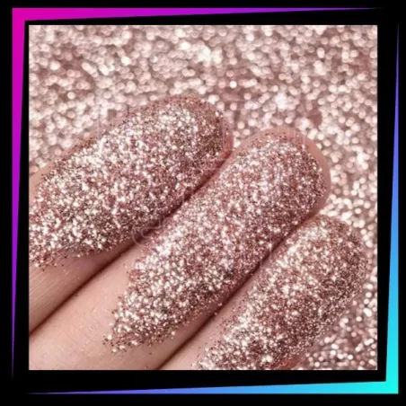 Paillettes cosmétiques Cuivre 008 Hex fines pour tatouages pailletés et maquillage du visage ou du corps.