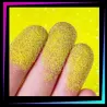 Purpurina cosmética Amarillo Neón UV 008 Hex para tatuajes temporales de purpurina y maquillaje facial o corporal.