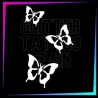 Plantilla para tatuajes temporales 3 mariposas 8,5 x 5,5 cm