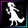 Plantilla Wendy – Tatuaje temporal glitter 6,5 cm | Glitter Tattoo Spain