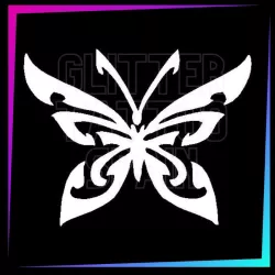 Plantilla para tatuajes temporales mariposa grande 6 cm alto