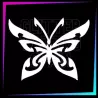 Pochoir pour tatouage temporaire papillon grand 6 cm de hauteur