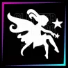 Plantilla Hada – Tatuaje temporal para fiestas infantiles 6,7 cm | Glitter Tattoo Spain