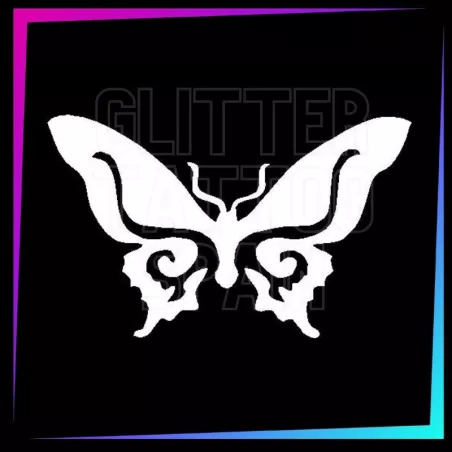 Butterfly Temporary Tattoo Stencil 4 cm Tall