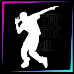 Hip hop dancer 7cm tall