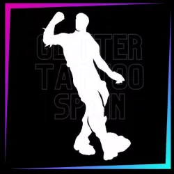 Pick It Up dance temporary tattoo stencil 8 cm tall