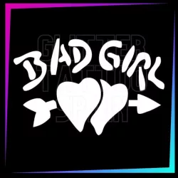 Plantilla Bad Girl 5cm Alto Tatuajes Temporales