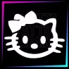 Plantilla para tatuajes temporales Kitty Cat 4,5 cm alto
