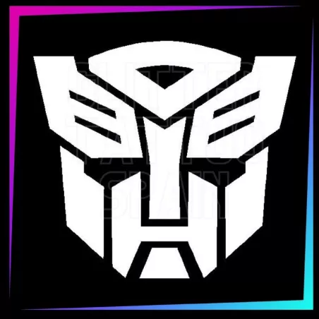 Plantilla para tatuajes temporales Transformers 5 cm alto