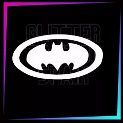 Plantilla Batman 4 x 7 cm Tatuajes Temporales