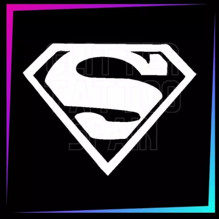 Plantilla para tatuajes temporales Superman 5,5 cm alto