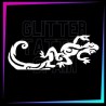Large Tribal Lizard Stencil (18.5 cm x 10 cm) for temporary tattoos.