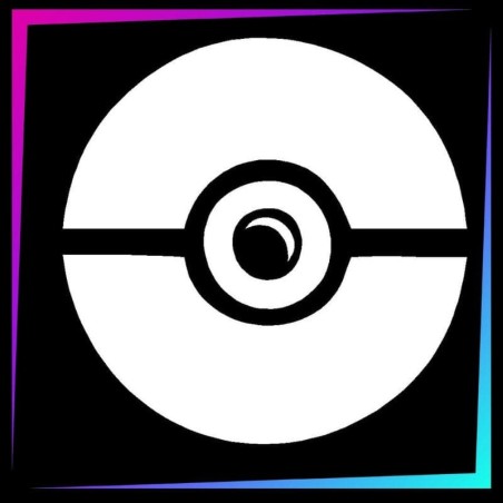 Pochoir pour tatouage temporaire Pokeball 2 - 5,5 cm de hauteur