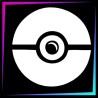Pochoir pour tatouage temporaire Pokeball 2 - 5,5 cm de hauteur