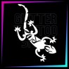 Plantilla para tatuajes temporales gecko maori 8 cm largo