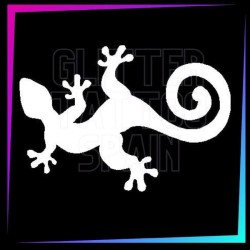Gecko temporary tattoo stencil 8 cm long
