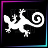 Gecko temporary tattoo stencil 8 cm long