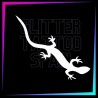 Geko temporary tattoo stencil 6 cm long