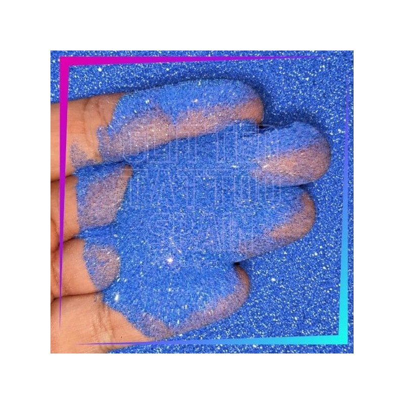 Paillettes Cosmétiques UV Bleues Neón Fines 008 Hex | Glitter Tattoo Spain