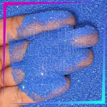 Fine UV Neon Blue Cosmetic Glitter 008 Hex | Glitter Tattoo Spain