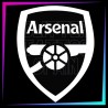 Plantilla para tatuajes temporales Arsenal 7 cm alto
