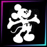 Plantilla para tatuajes temporales Mickey 6 cm alto