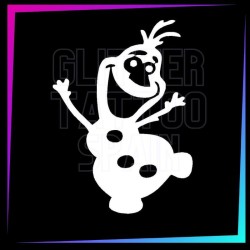 Pochoir pour tatouage temporaire Olaf 6 cm de hauteur