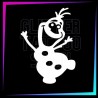 Pochoir pour tatouage temporaire Olaf 6 cm de hauteur