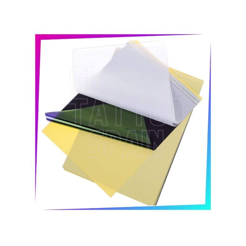 5 feuilles de papier calque pour tatouages format A4