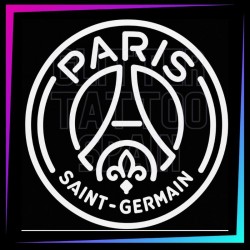 Paris Saint-Germain temporary tattoo stencil 7.5 cm tall